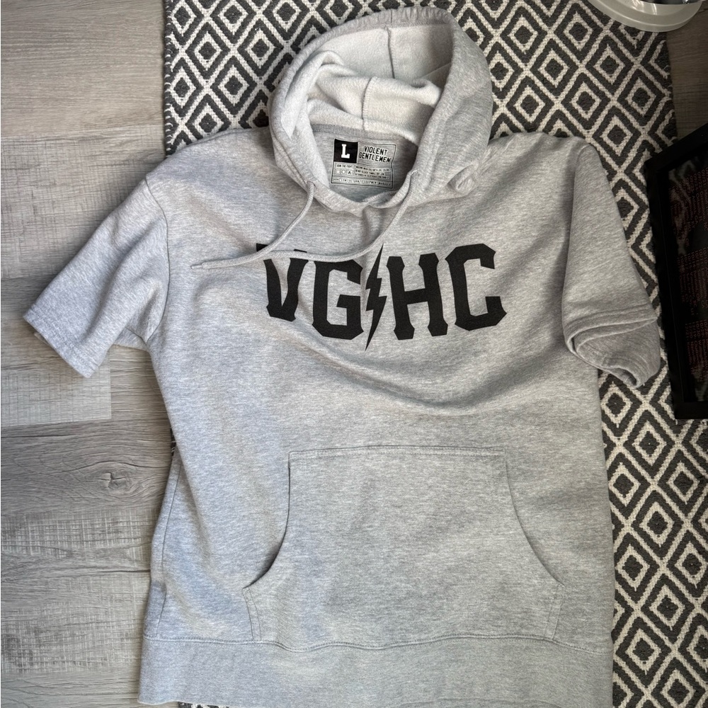 Violent Gentleman Hockey Club VGHC Short Sleeve Hooded Sweatshirt
